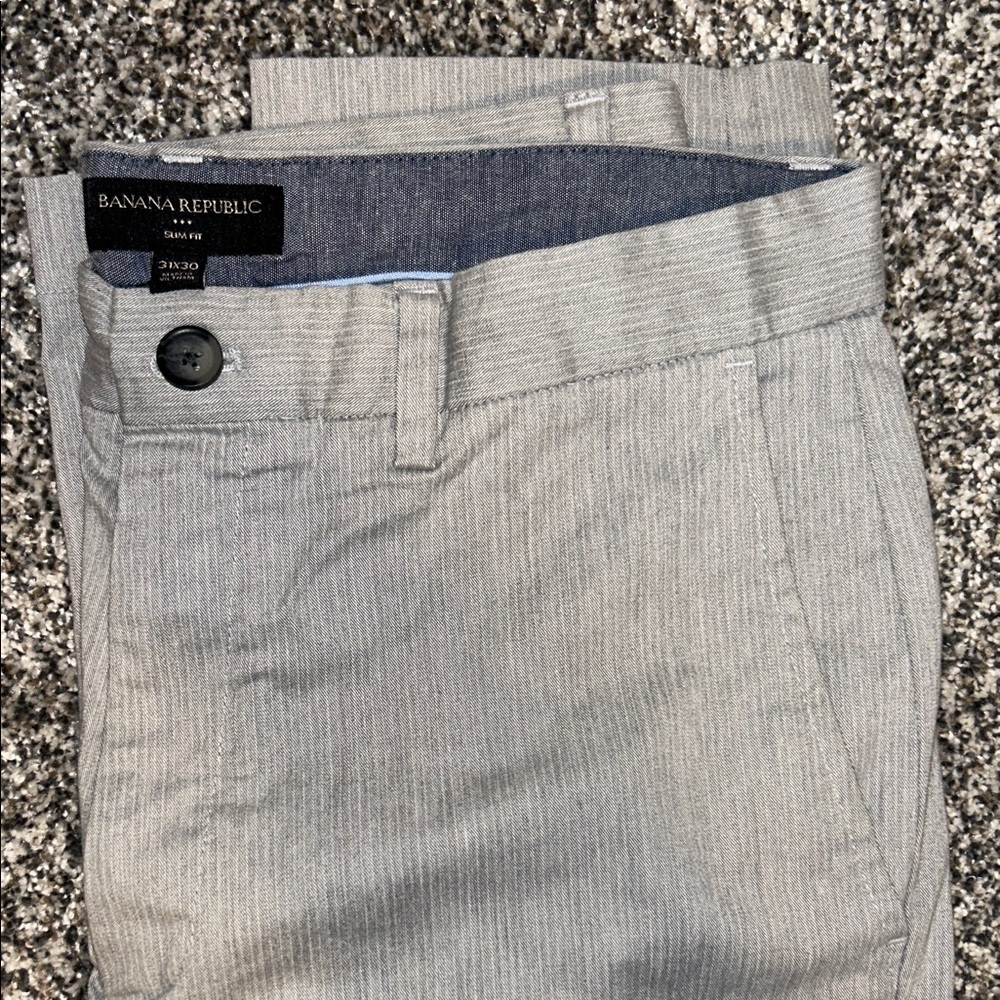 Banana Republic Light Gray Chinos for Men
